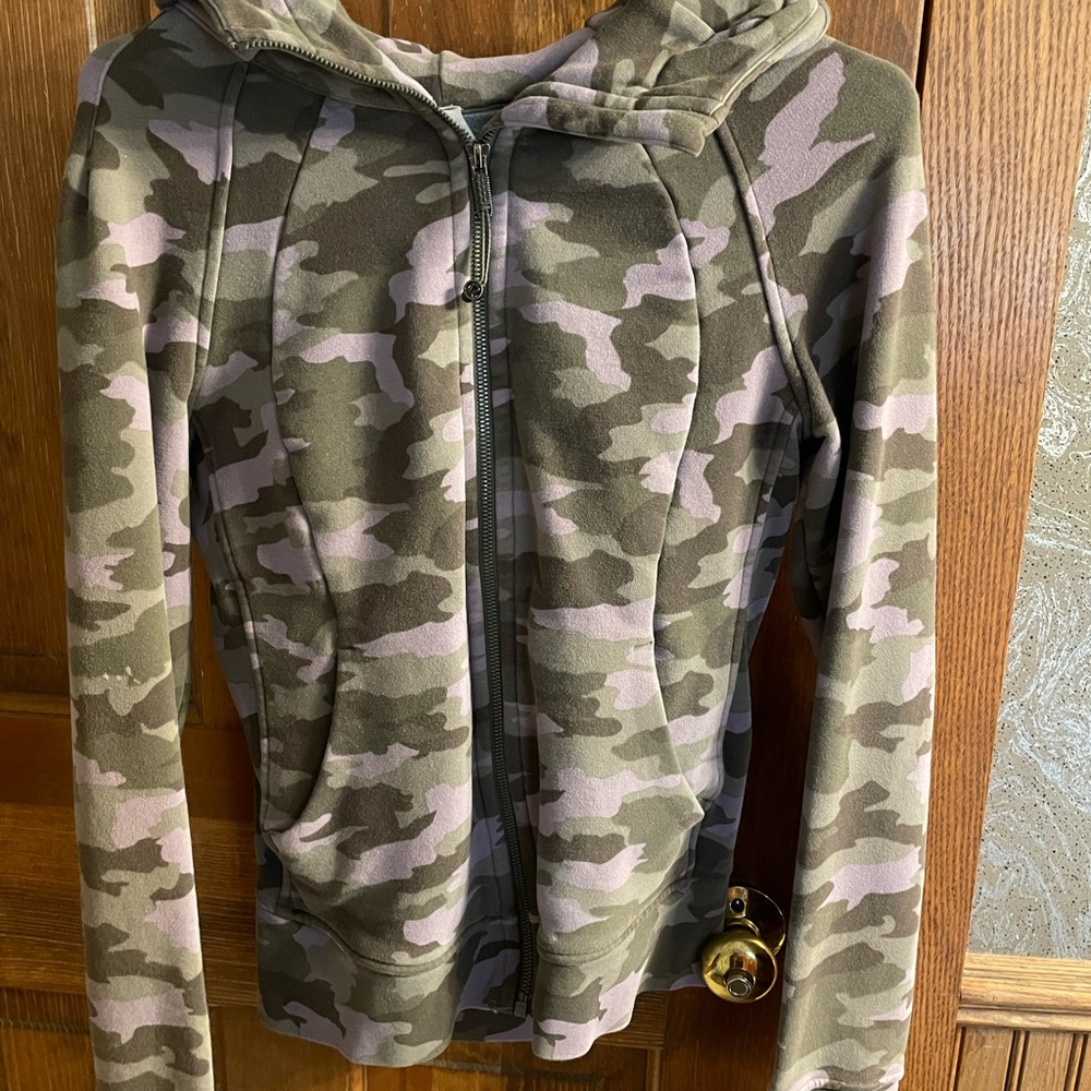 Lululemon Athletica Camouflage Hoodie in Green and Purple